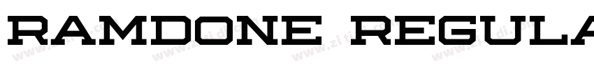 Ramdone Regular字体转换